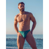 2Eros V80 Textured Swim Thong Signet Ripple Green (T9918)