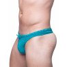 2Eros V80 Textured Swim Thong Signet Ripple Green (T9918)