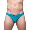 2Eros V80 Textured Swim Thong Signet Ripple Green (T9918)