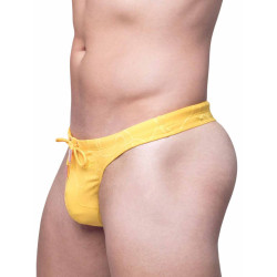 2Eros V80 Textured Swim Thong Signet Ripple Yellow (T9919) 2Eros V80 Textured Swim Thong Signet Ripple Yellow (T9919)