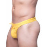 2Eros V80 Textured Swim Thong Signet Ripple Yellow (T9919)