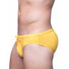 2Eros V10 Textured Swim Brief Signet Ripple Yellow (T9920)