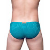 2Eros V10 Textured Swim Brief Signet Ripple Green (T9916)