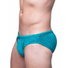 2Eros V10 Textured Swim Brief Signet Ripple Green (T9916)