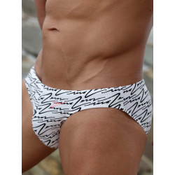 2Eros V20 Signature Print Swim Brief B&W (T9941) 2Eros V20 Signature Print Swim Brief B&W (T9941)