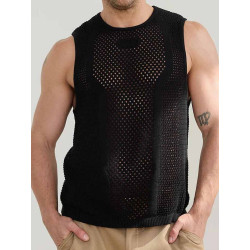 2eros Amalfi Singlet Tank Top Black (T9973)