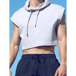 Supawear Cropped Hoodie Grey (T9923)