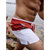 2eros S70 Colour-Blocked Byron Shorts Calypso White/Terracotta