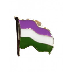 Pin Waving Gender Queer Flag (T4750)