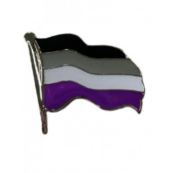 Pin Waving Asexual Flag (T4752)