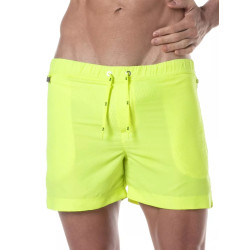 ToF Paris Neon Long Shorts Yellow (T11715)