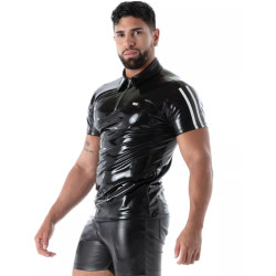 ToF Paris Latex Second Skin Polo Black (T14412)