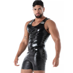 ToF Paris Latex Second Skin Tank Top Black (T14437)
