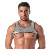 ToF Paris Glitter Zipped Harness Silver (T12123)