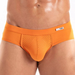 ToF Paris Temptation Microfiber Brief Underwear Orange (T12185)