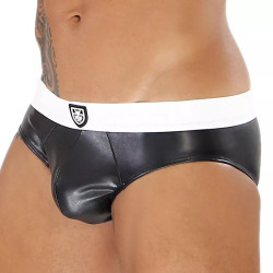 TOF Paris Fetish Brief Underwear Black/White (T11525)