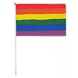 Regenbogenflagge / Rainbow Flag 30 x 45 cm (T0125)