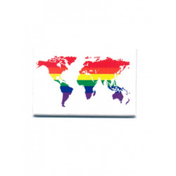 Rainbow World White Magnet (T5122)