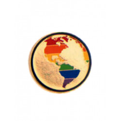 Pin Rainbow Globe (T5229)